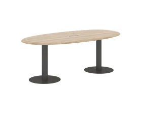 Конференц-стол овальный 2200х1100х754 Вейв / Wave images