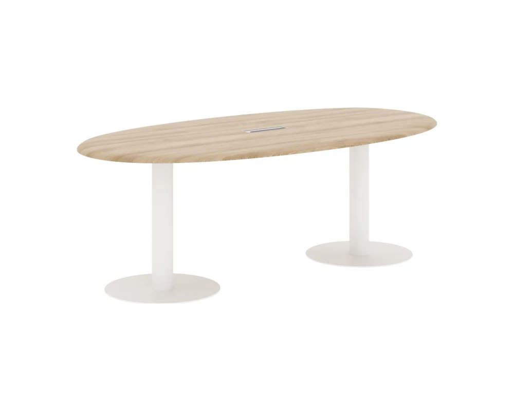 Конференц-стол овальный 2200х1100х754 Вейв / Wave