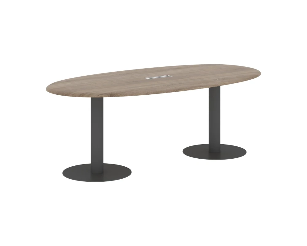 Конференц-стол овальный 2200х1100х754 Вейв / Wave